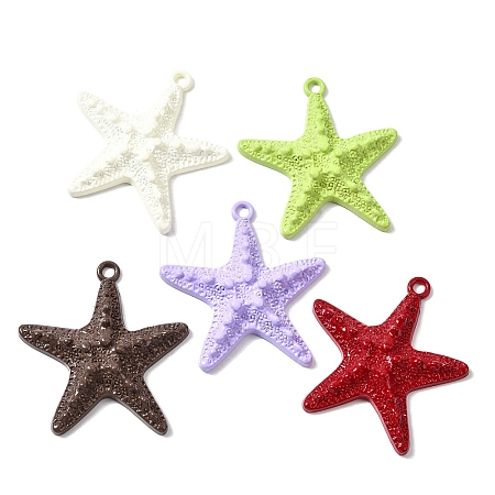 Spray Paint Alloy Big Pendants FIND-H055-14-1