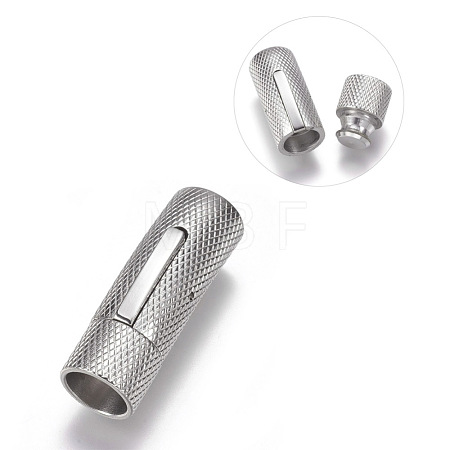 Tarnish Resistant 304 Stainless Steel Bayonet Clasps STAS-A035B-8P-1