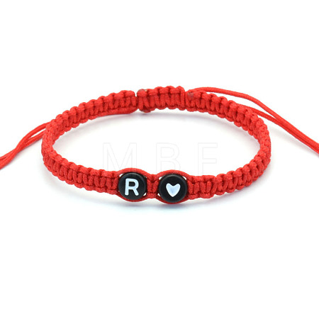 Resin Beads Braided Bead Bracelets FS-WG108B7-18-1