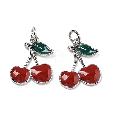 Brass Enamel Pendants KK-U060-30P-1