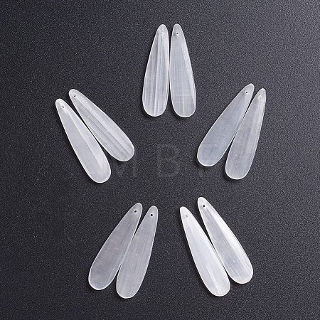 Natural Selenite Pendants G-G827-03I-1