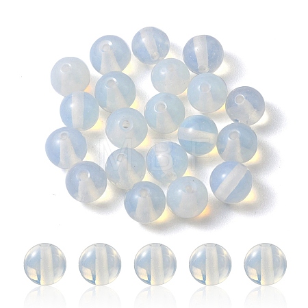 20Pcs Opalite Round Beads G-YW0001-27B-1