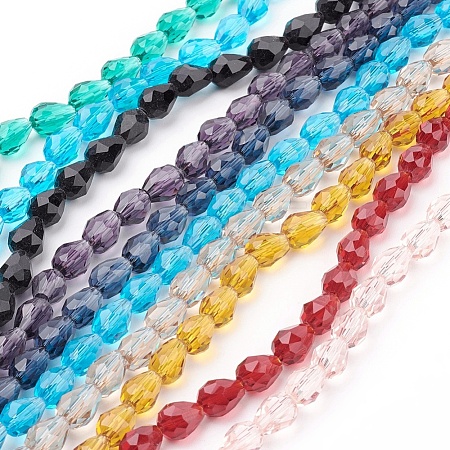 Glass Beads Strands GC890Y-1