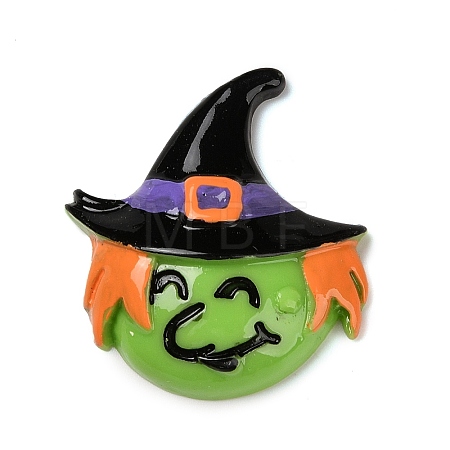 Monster with Witch Hat Halloween Opaque Resin Decoden Cabochons RESI-R446-01T-1