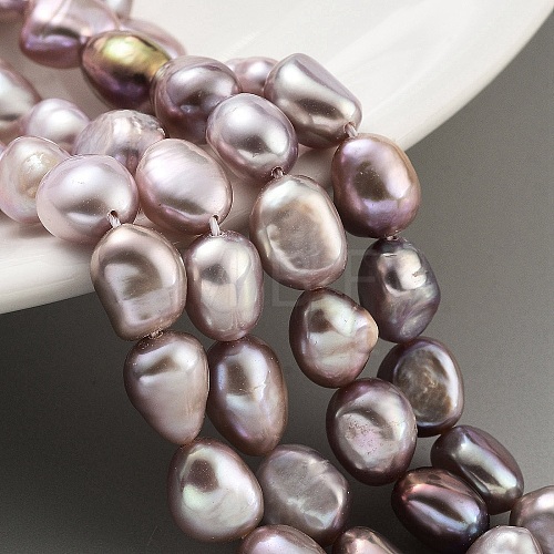 Natural Cultured Freshwater Pearl Beads Strands PEAR-P062-26H-1