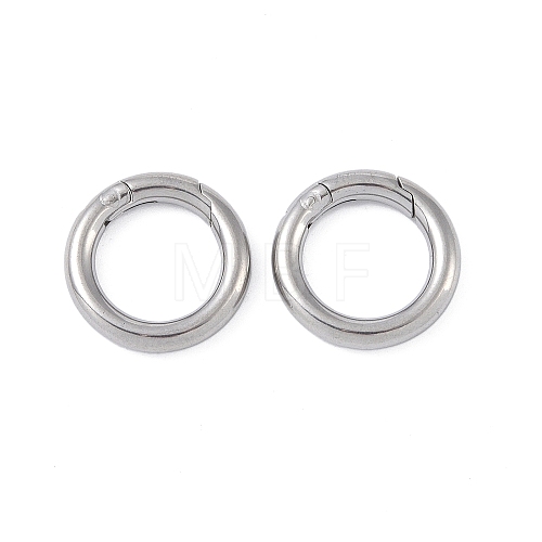 304 Stainless Steel Spring Rings Clasp STAS-B061-01P-1