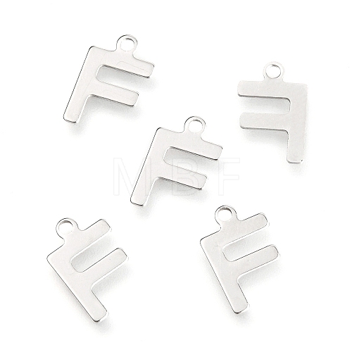 Non-Tarnish 201 Stainless Steel Charms X-STAS-C021-06P-F-1