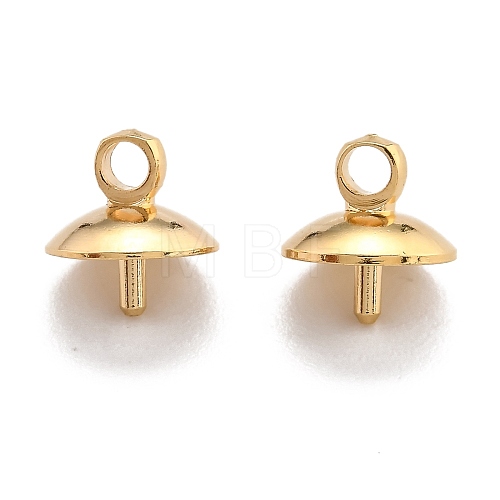 Brass Cup Pearl Peg Bails Pin Pendants KK-H759-29D-G-1