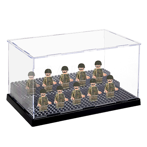 3-Tier Acrylic Minifigure Display Cases ODIS-WH0019-10A-1
