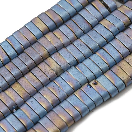 Electroplated Non-magnetic Synthetic Hematite Beads Strands G-C106-B01-02A-1