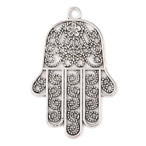 Tibetan Style Alloy Pendants FIND-C060-037AS-1