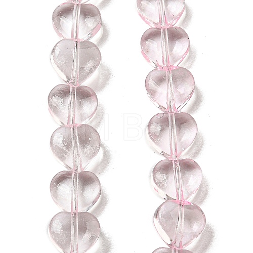 Baking Paint Transparent Glass Beads Strands DGLA-A08-T8mm-KD01-1