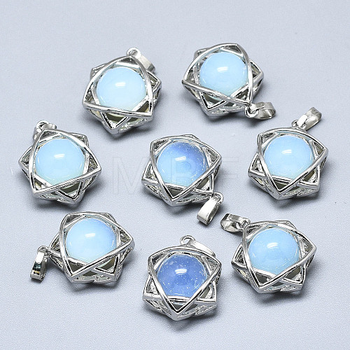 Opalite Pendants G-R485-01H-1