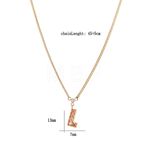 Cubic Zirconia Puzzle Pendant Necklaces VP6422-2-1