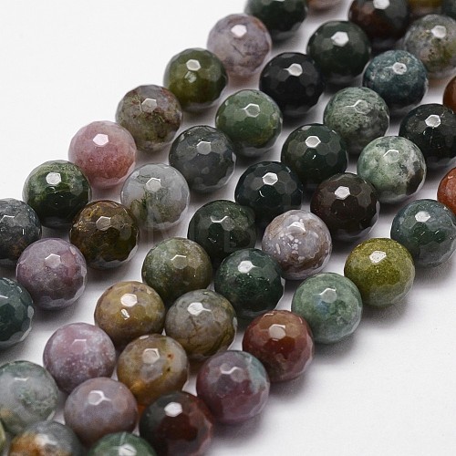 Natural Indian Agate Beads Strands X-G-D840-51-6mm-1