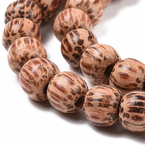 Natural Coconut Wood Beads Strands COCB-P002-09-1