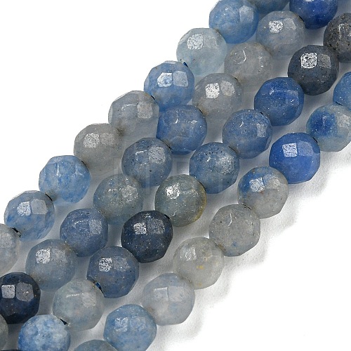 Natural Blue Aventurine Beads Strands G-E571-A10-04-1