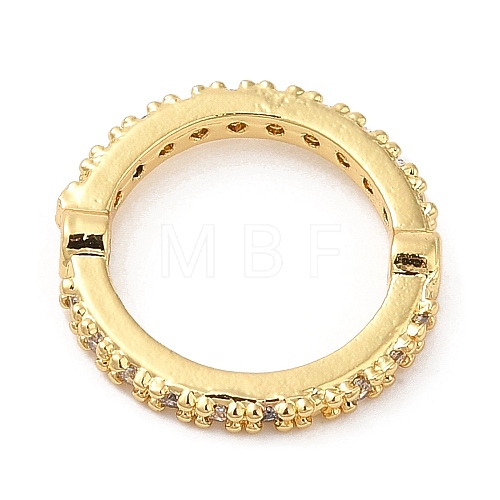 Brass Micro Pave Cubic Zirconia Bead Frame KK-M248-13G-1