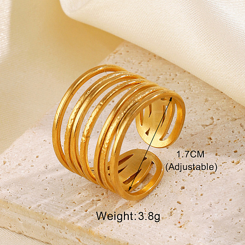 304 Stainless Steel Cuff Rings FS-WG5A8AF-07-1