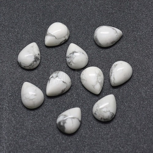 Natural Howlite Cabochons X-G-O175-22-26-1