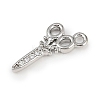 Brass Micro Pave Clear Cubic Zirconia Pendants LS-KK-L238-19P-2