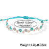 Handmade Glass Seed Bead Woven Flower Braided Bracelets TP2141-3