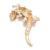 Rhinestone Lizard Badge X1-JEWB-E013-03G-01-2