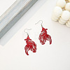 Baking Paint Iron Dangle Earrings WGA271E-03-2