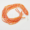 Electroplate Glass Beads Strands EGLA-D018-6x6mm-51-2