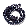 Electroplate Transparent Glass Beads Strands LS-EGLA-A035-T10mm-A15-2