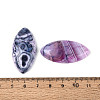 Dyed Natural Crackle Agate Cabochons G-T144-78C-3
