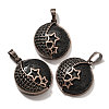 Natural Lava Rock Pendants G-P560-01R-21-1