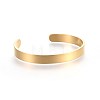 304 Stainless Steel Blank Cuff Bangles X-BJEW-E361-11G-2
