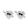 Alloy Rhinestone Pendants FIND-N012-02P-1