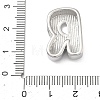 Brass Initial Beads KK-B167-27P-01R-3