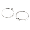 Brass Hoop Earrings Findings IFIN-R211-01P-2