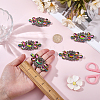 6Pcs Glass Rhinestone DIY-WR0001-11A-3