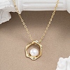 925 Sterling Silver & Natural Freshwater Pearl Pendants SE-CBA9BBC-02G-4