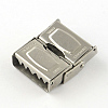 Smooth Surface 201 Stainless Steel Watch Band Clasps STAS-R063-82-3