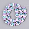 Dyed & Heated Glass Enamel Beads GLAA-T023-45B-2