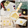 CRASPIRE 40 Sheets 4 Styles Self Adhesive Gold Foil Embossed Stickers DIY-CP0010-45-5