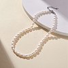 Natural Pearl Beaded Necklace for Women NJEW-JN04188-02-2