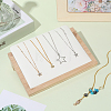 Wooden Slant Back Necklace Organizer Jewelry Display Stands AJEW-WH20033-046A-3