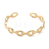 304 Stainless Steel Cuff Bangles for Women LS-BJEW-K263-05G-04-2