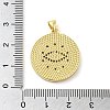 Real 18K Gold Plated Brass Clear Cubic Zirconia Pendants KK-A198-09G-03-3