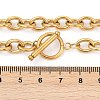 304 Stainless Steel Chunky Cable Chain Necklaces for Women NJEW-Z072-02G-3