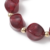 Acrylic Imitation Gemstone Beads Stretch Bracelets for Women BJEW-JB13236-02-3