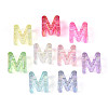UV Plating Transparent Acrylic European Beads OACR-M027-02M-2