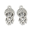 Alloy Crystal Rhinestone Pendants X-FIND-G108-04B-P-1