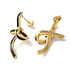Bowknot Golden Ion Plating(IP) 304 Stainless Steel Stud Earrings for Women EJEW-L287-042G-01-2